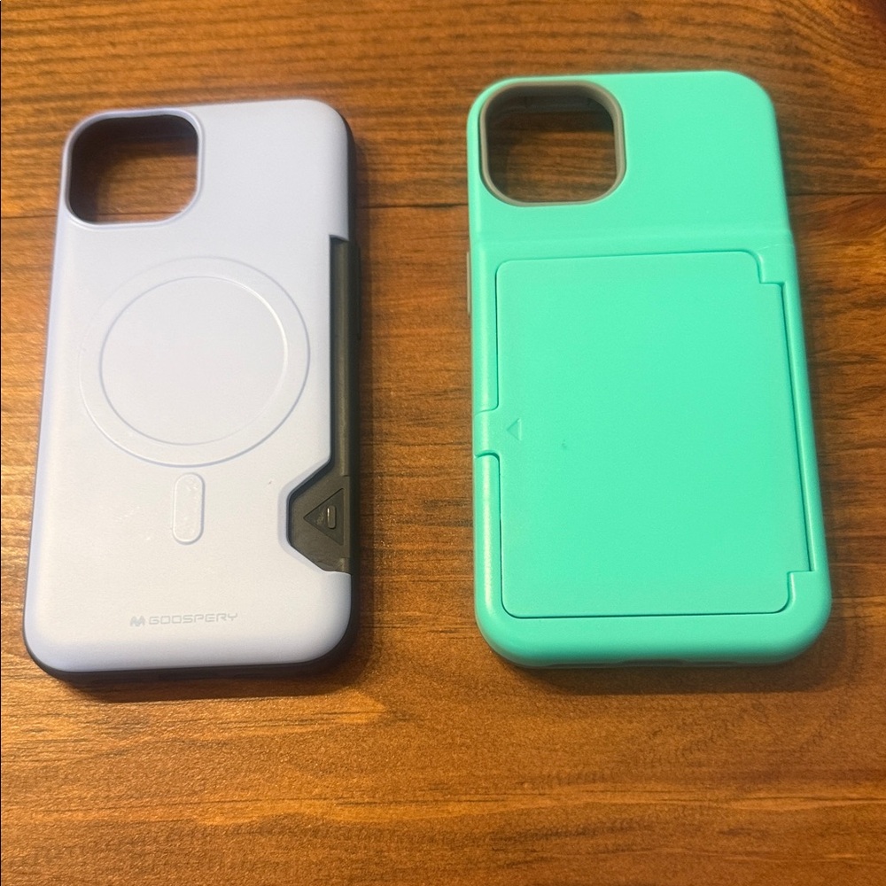 Dual-Color Phone Case Set - Lavender and Mint 
iPhone 13/14